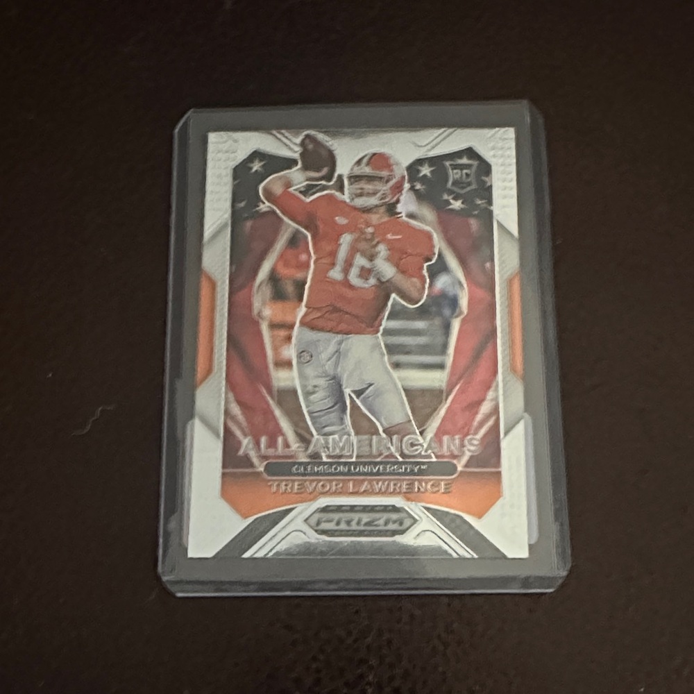 PRISM Football Card with Red and White Accents